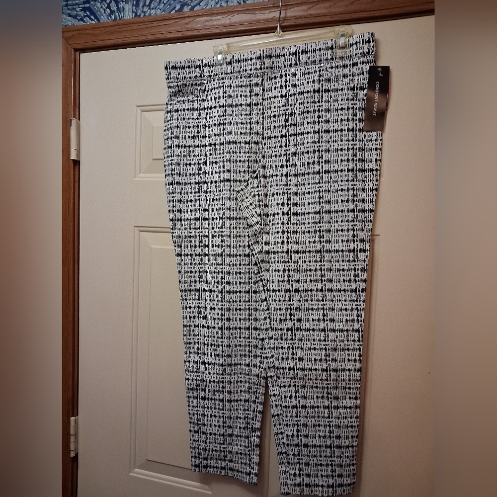Black White Easy Wear Pants